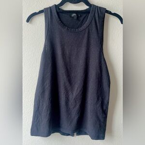 J crew black top size small